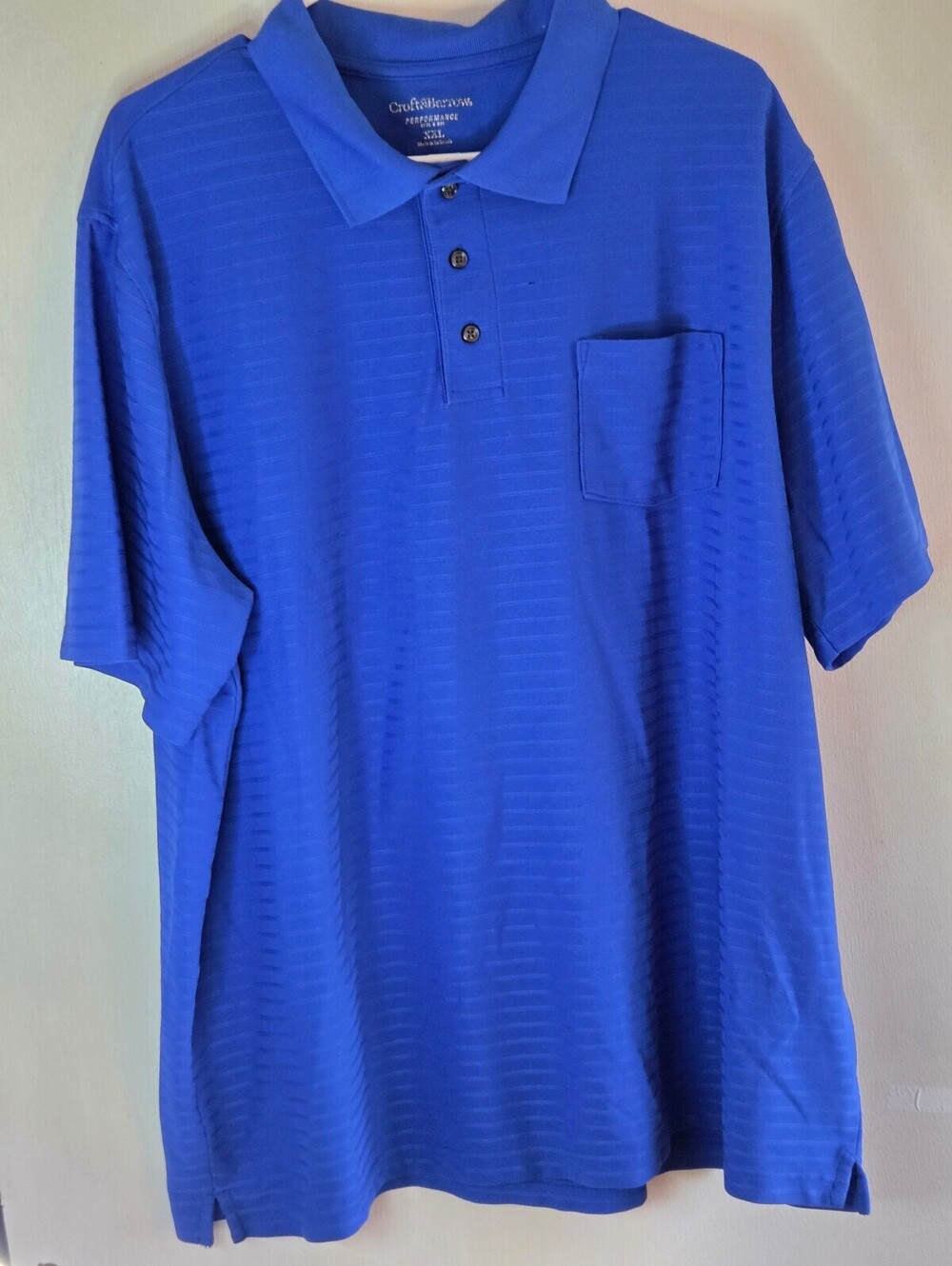 Croft & Barrow Classic Stripe Polo Short Sleeve XXL